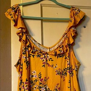 Plus size Torrid size 5 yellow tank